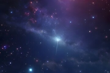 Realistic cool looking space stars moving background galaxy universe dive through moving space jump. Seamless loop space star twinkling animation. Infinity space background Generative AI