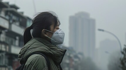 Unhealthy urban air meets its match with streamerled tech interventions against PM 25 - obrazy, fototapety, plakaty