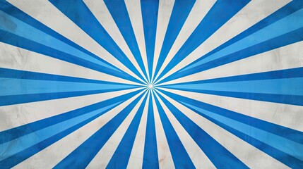 Blue and white sunburst background