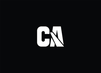 CA  initial logo design and monogram logo vector