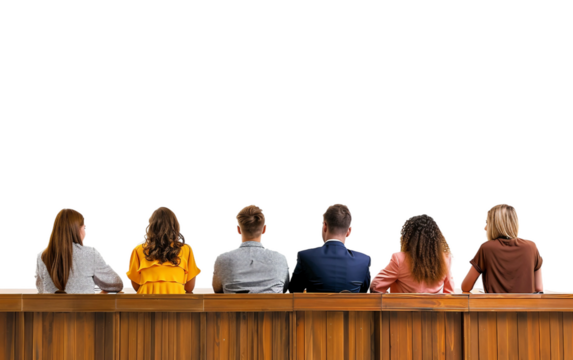 Group of Students Engaged in Debate Isolated on Transparent Background PNG.