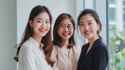 Asian women taking real estate quotes
