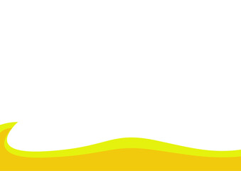 Abstract yellow and orange banner background. Graphic design banner pattern background template with dynamic curve shapes