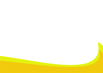 Abstract yellow and orange banner background. Graphic design banner pattern background template with dynamic curve shapes
