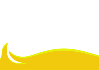 Abstract yellow and orange banner background. Graphic design banner pattern background template with dynamic curve shapes