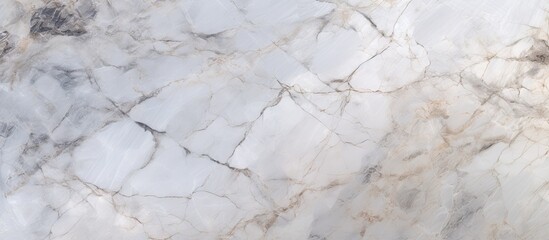 A detailed close up of a white marble bedrock texture, showcasing intricate patterns resembling frozen soil, limestone rock, or concrete flooring - obrazy, fototapety, plakaty