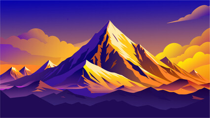 landscape with mountains background