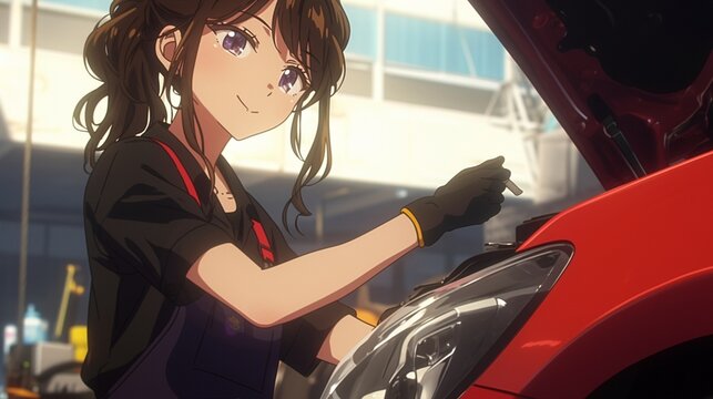 自動車整備士の女性9