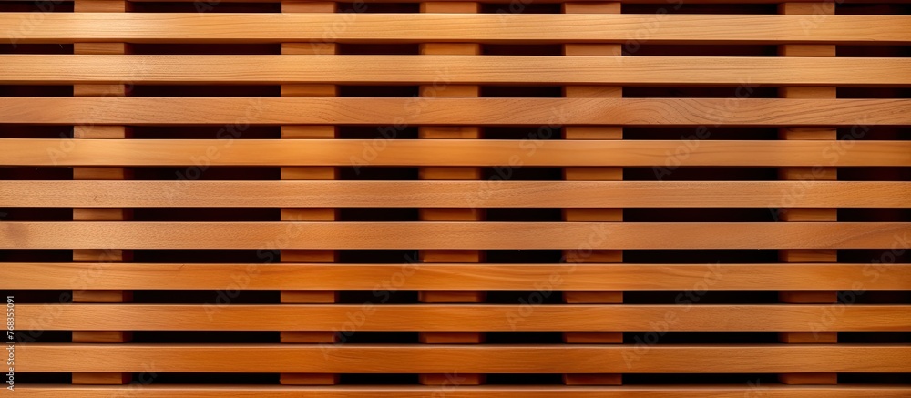 Aufkleber detailed close-up view of a single wooden slat showing a intricate pattern of engraved lines and tex