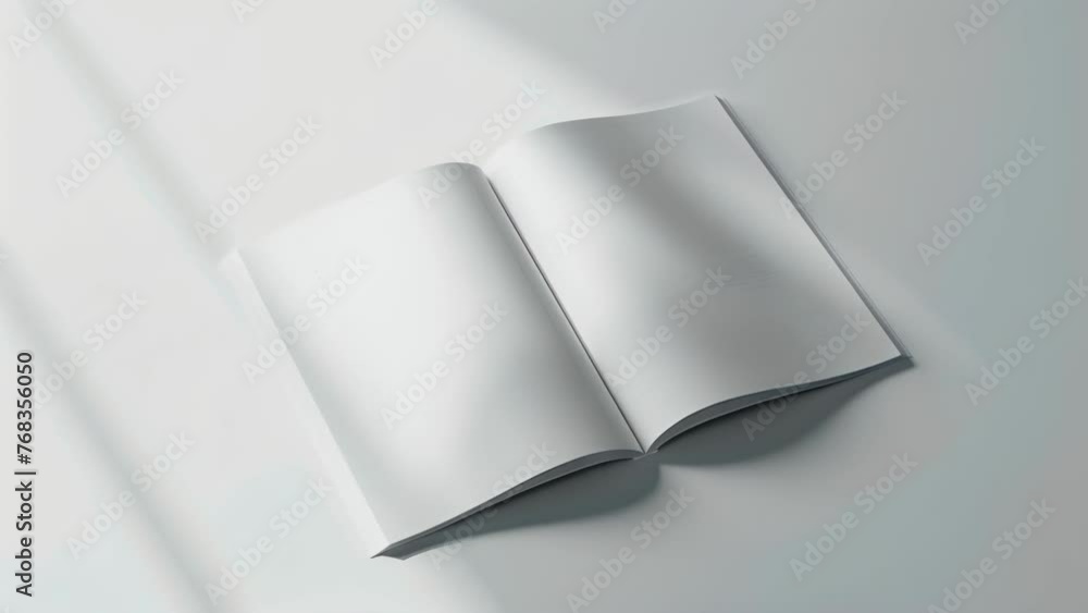 Poster blank mockup of a magazine layout design with a modern and sleek grid structure allowing the content
