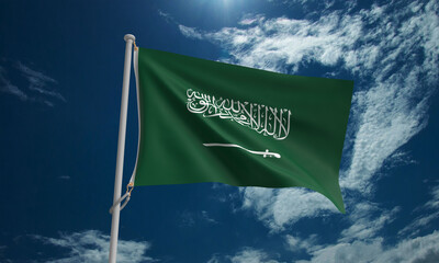 saudi arabia country international flag blue sky background wallpaper cloud white banner object freedon government allmiddle eastern culture islam kingdom riyadh election politic identity holiday opec