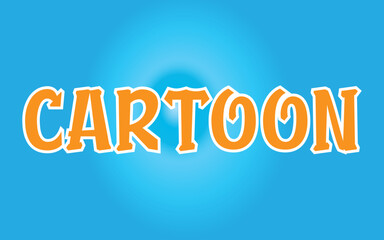 Cartoon 3D editable text effect