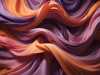 Calming rhythms resonate in abstract silk fabric backgrounds, inducing tranquility.