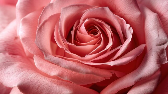 Tender Pink Rose Up Close: Captivating and Romantic Floral Photography for Creative Projects.
