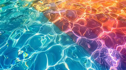 Vibrant Sunlit Water Texture