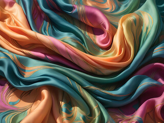 Abstract Backgrounds Inspired by the Softness of Silk Fabric with Calming Rhythms.