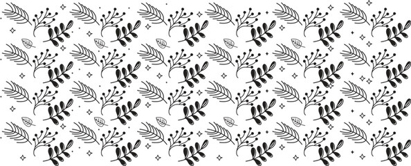 tropical leaves. Outline Palm leaf and Olive Branch In a Modern Minimalist Style. Vector Illustration. For printing on t-shirt, Web Design, beauty Salons, Posters, creating a logo and other