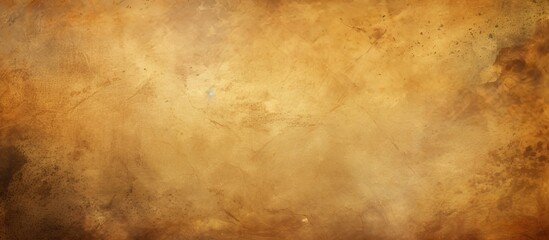 A close up of a textured brown background with tints and shades of amber, wood, beige, peach. The...