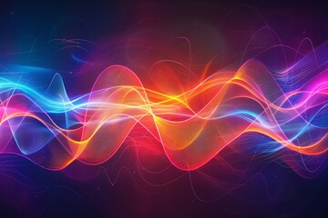 Neon Soundscapes: Vibrant Waveforms for Dynamic Composition