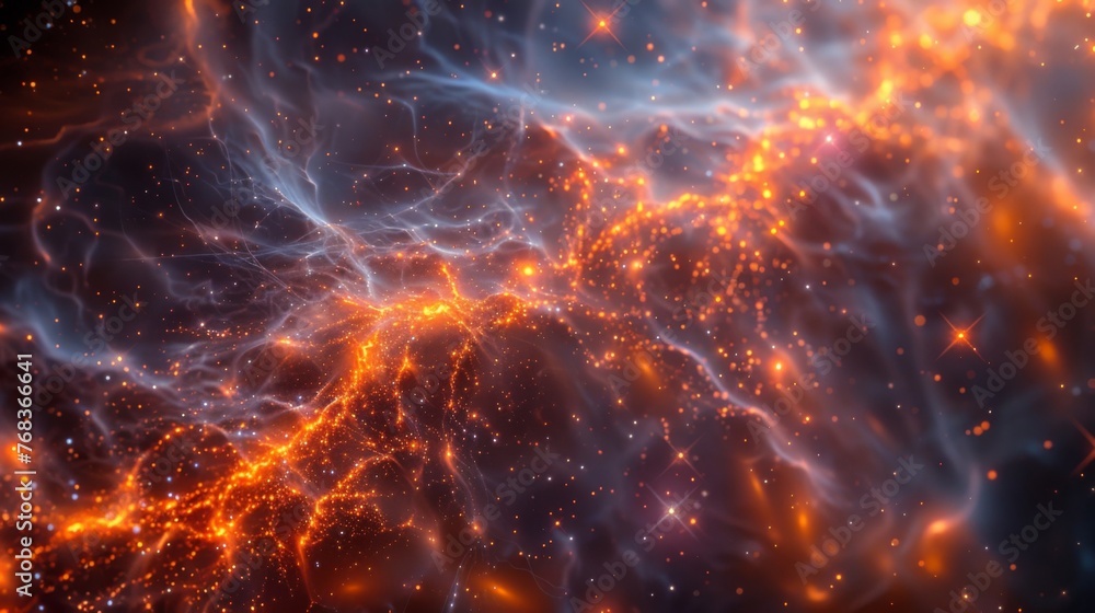 Poster the cosmic web stretching beyond our imagination connecting vast distances and creating a sense of u