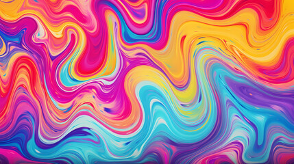 Flowing colorful glowing psychedelic abstract background art