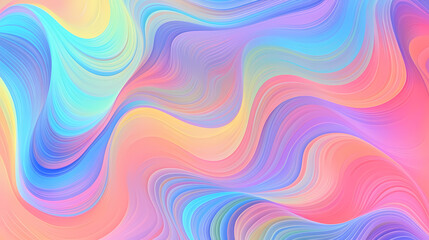 Obraz premium Flowing colorful glowing psychedelic abstract background art