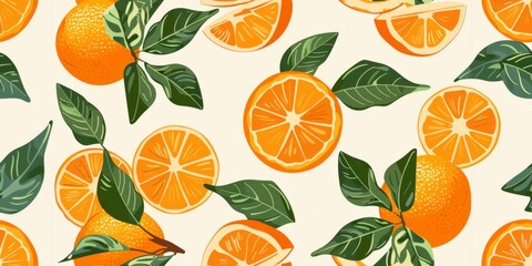 Citrus Delight Pattern Background