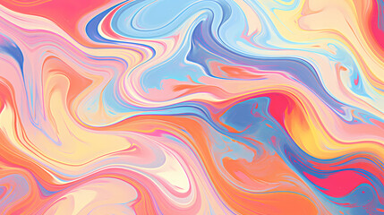 Fototapeta premium Flowing colorful glowing psychedelic abstract background art