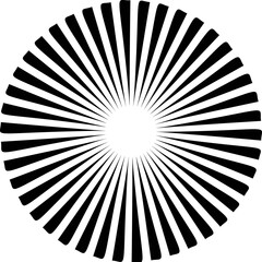 Obraz premium Round Radial Rays