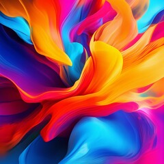 abstract colorful background with various waves
