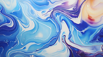 Obraz premium Flowing colorful glowing psychedelic abstract background art