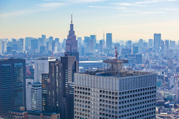 東京都市風景　新宿　東京都庁からの眺望