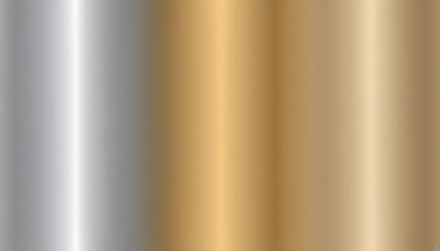 Fluid smooth abstract silver gold holographic shape background