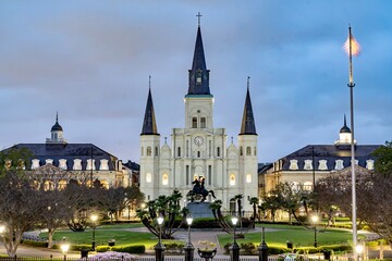Nighttime in Jackson Square - New Orleans, LA