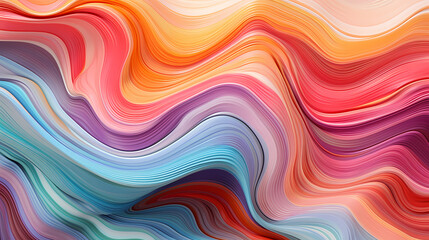 Multicolored pattern with abstract waves