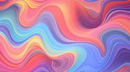 Obraz premium Multicolored pattern with abstract waves