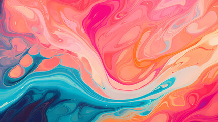 Multicolored pattern with abstract waves