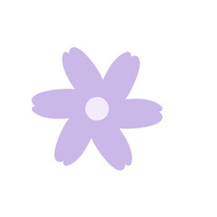 Flower Colorful  Icon Illustration