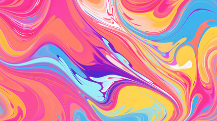 Obraz premium Psychedelic multicolored abstract background with swirls