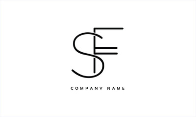 SF, FS, S, F Abstract Letters Logo Monogram