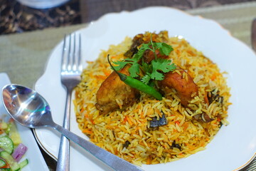 rice with chicken