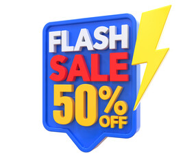 50 Percent Flash Sale Off 3D Render