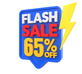 65 Percent Flash Sale Off 3D Render