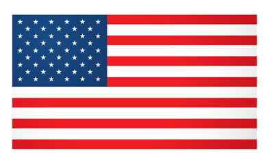 Flag of the United States vector graphic design