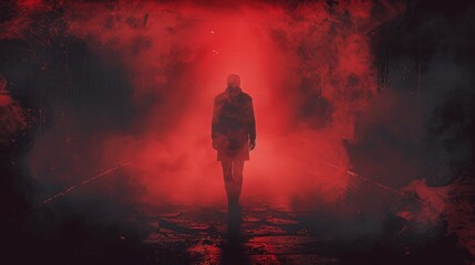 Ebook cover for a thriller with a chilling image and bold red title font.