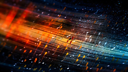 Fototapeta premium Digital technology music gradient movement note abstract poster web page PPT background