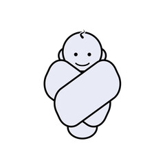 Baby Icon. Newborn, Infant Symbol.