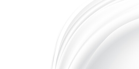 Curtain white wave soft shadow and blurred. fabric shapes curved designs. abstract background on isolated. copy space or empty