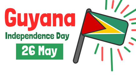 Guyana independence day banner design