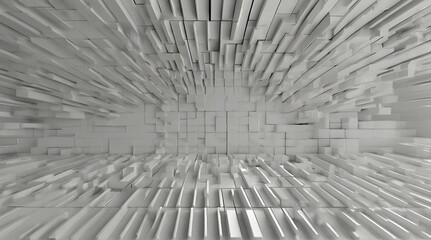 Abstact white background 3D illustration.generative.ai